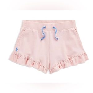 Ralph Lauren Girls' Ruffle Cotton Shorts